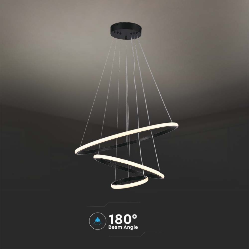 LED Chandelier on a string LED/32W/230V 3000K black