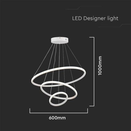 LED Chandelier on a string LED/32W/230V 3000K white