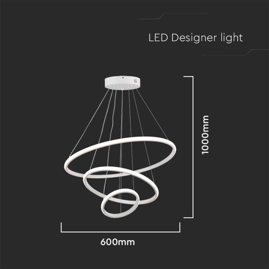 LED Chandelier on a string LED/32W/230V 3000K white