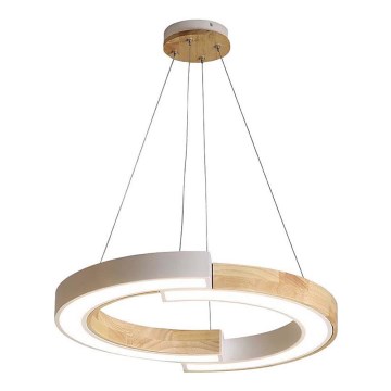 LED Chandelier on a string LED/32W/230V 3000K white/wood