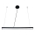 LED Chandelier on a string LED/32W/230V 4000K d. 120 cm black