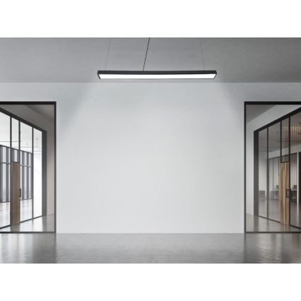 LED Chandelier on a string LED/32W/230V 4000K d. 120 cm black