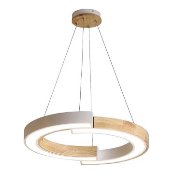 LED Chandelier on a string LED/32W/230V 4000K white/wood