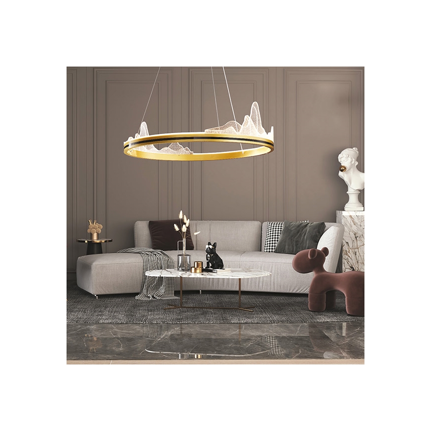 LED Chandelier on a string LED/35W/230V 3000K gold
