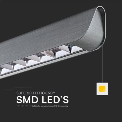 LED Chandelier on a string LED/36W/230V 3000/4000/6400K anthracite