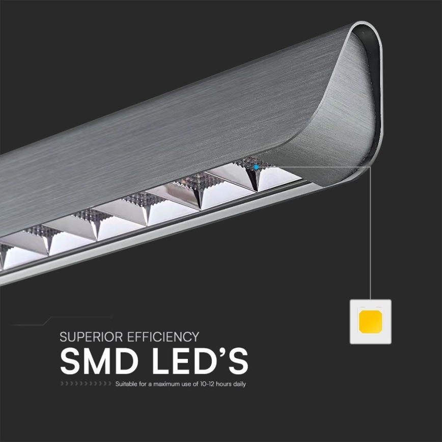 LED Chandelier on a string LED/36W/230V 3000/4000/6400K anthracite