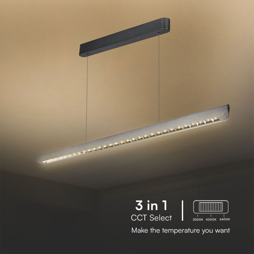 LED Chandelier on a string LED/36W/230V 3000/4000/6400K anthracite