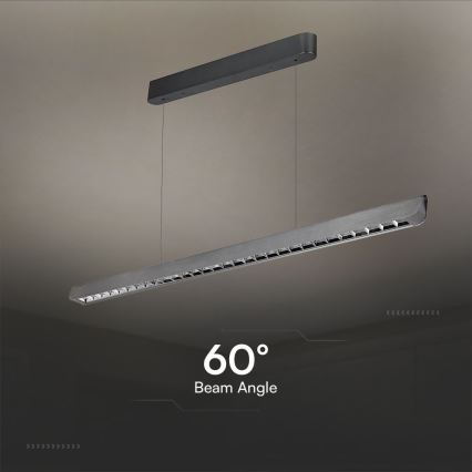 LED Chandelier on a string LED/36W/230V 3000/4000/6400K anthracite