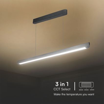 LED Chandelier on a string LED/36W/230V 3000/4000/6400K anthracite