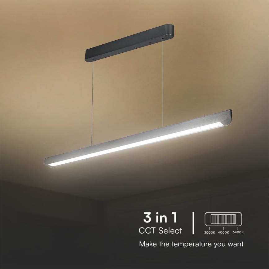 LED Chandelier on a string LED/36W/230V 3000/4000/6400K anthracite