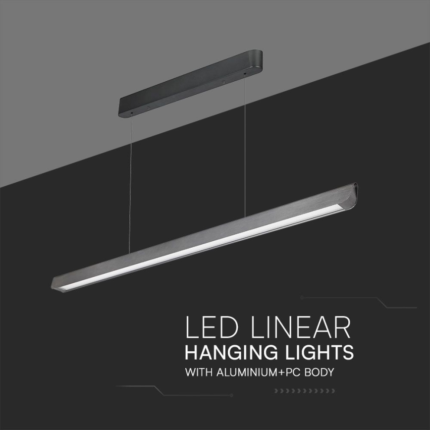 LED Chandelier on a string LED/36W/230V 3000/4000/6400K anthracite