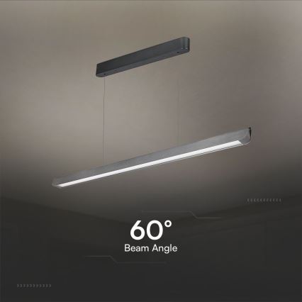 LED Chandelier on a string LED/36W/230V 3000/4000/6400K anthracite