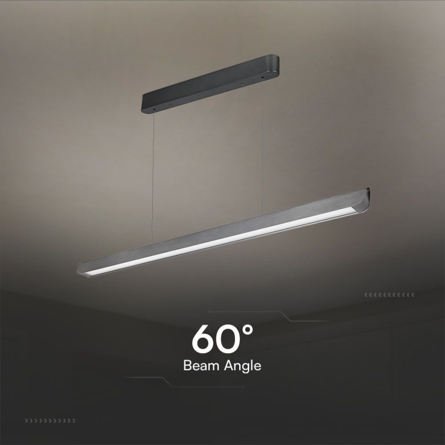 LED Chandelier on a string LED/36W/230V 3000/4000/6400K anthracite