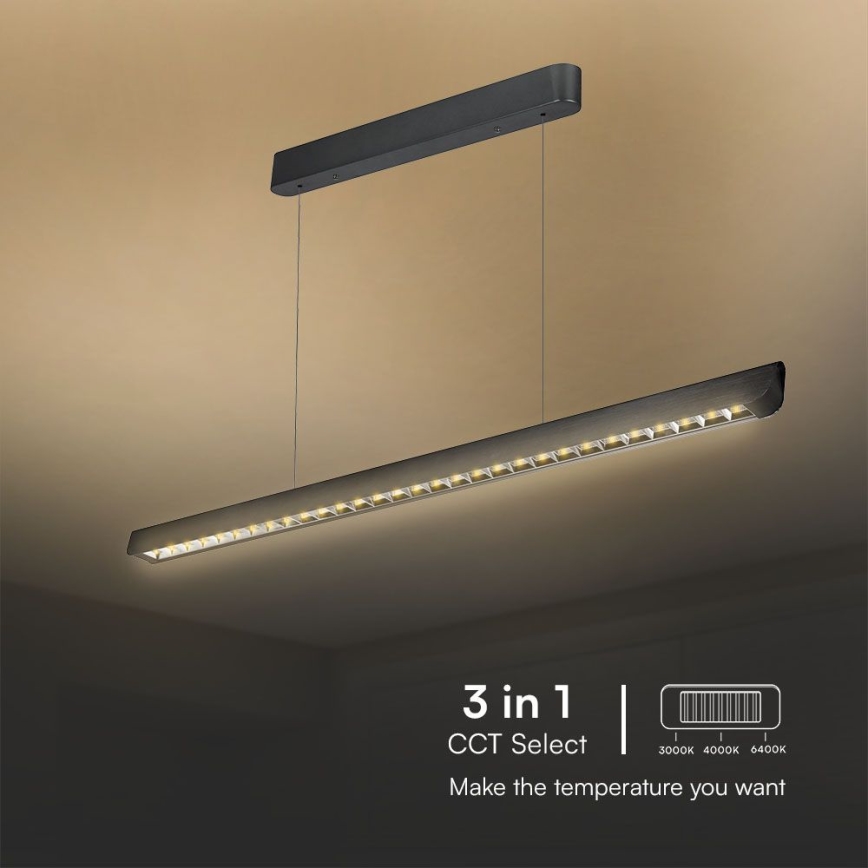 LED Chandelier on a string LED/36W/230V 3000/4000/6400K black