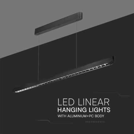 LED Chandelier on a string LED/36W/230V 3000/4000/6400K black