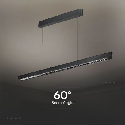 LED Chandelier on a string LED/36W/230V 3000/4000/6400K black