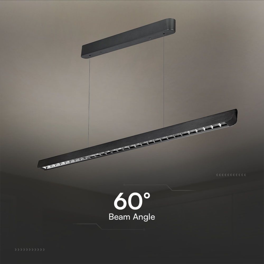 LED Chandelier on a string LED/36W/230V 3000/4000/6400K black