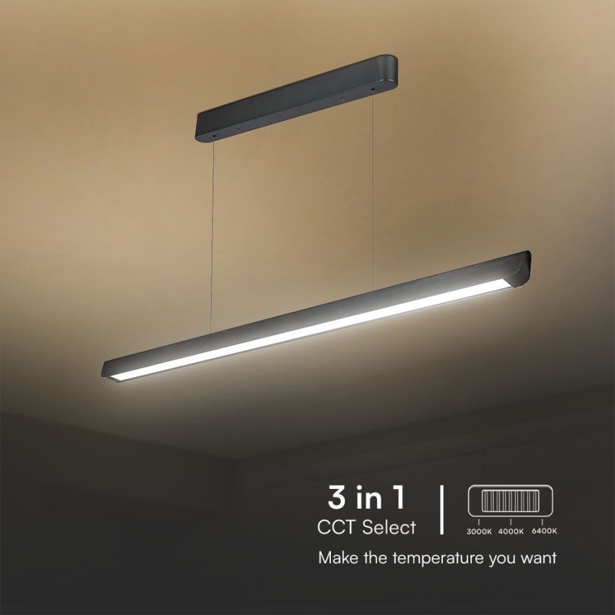 LED Chandelier on a string LED/36W/230V 3000/4000/6400K black