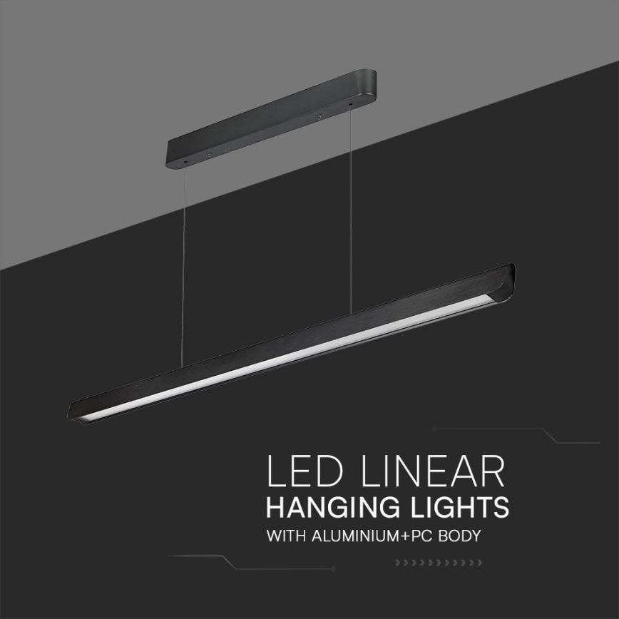 LED Chandelier on a string LED/36W/230V 3000/4000/6400K black