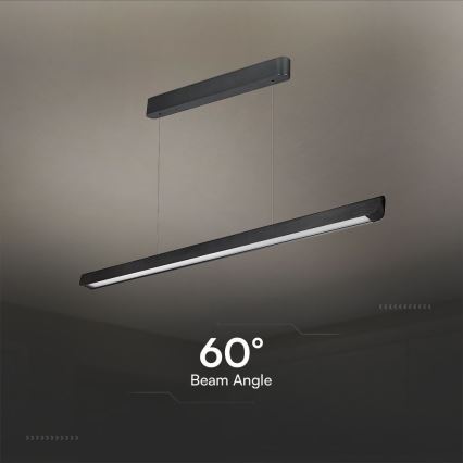 LED Chandelier on a string LED/36W/230V 3000/4000/6400K black
