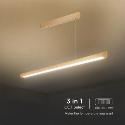 LED Chandelier on a string LED/36W/230V 3000/4000/6400K gold