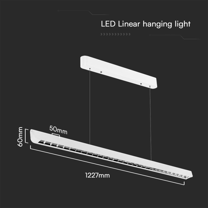 LED Chandelier on a string LED/36W/230V 3000/4000/6400K white
