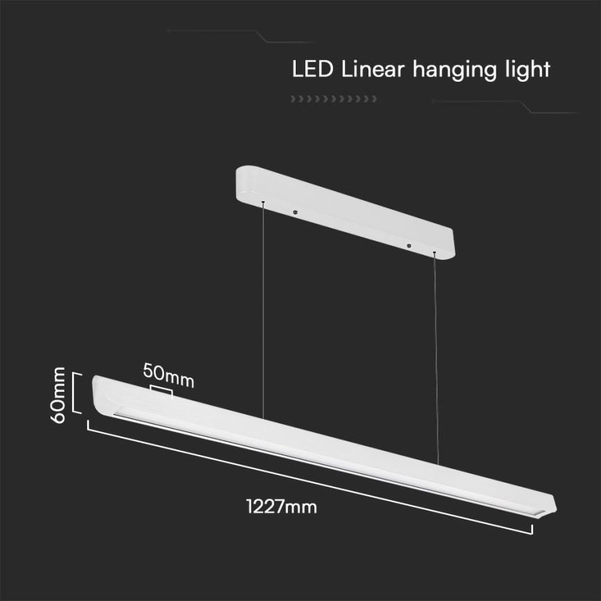 LED Chandelier on a string LED/36W/230V 3000/4000/6400K white