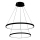 LED Chandelier on a string LED/37W/230V 3000K black