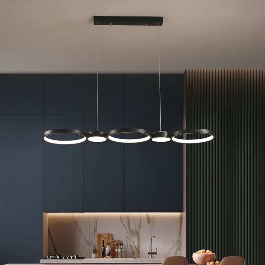 LED Chandelier on a string LED/38W/230V 4000K black