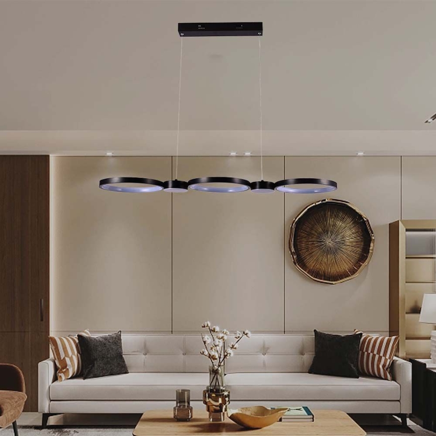 LED Chandelier on a string LED/38W/230V 4000K black