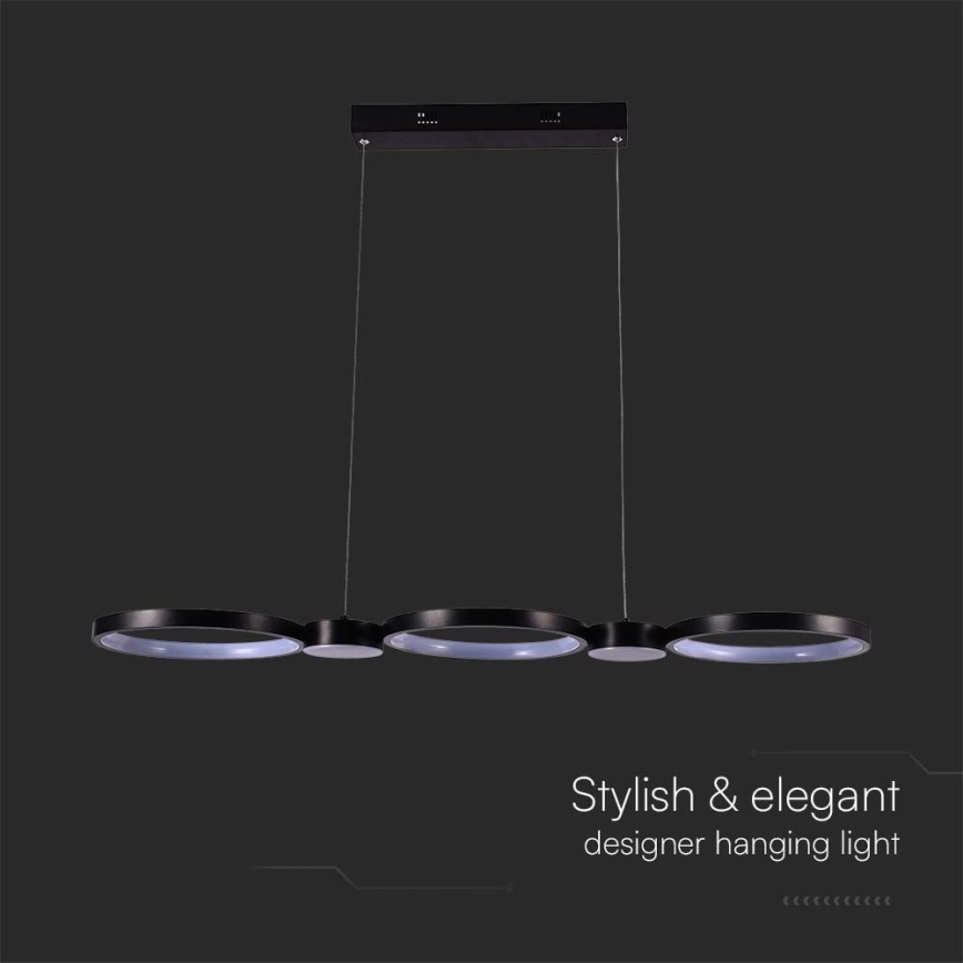 LED Chandelier on a string LED/38W/230V 4000K black