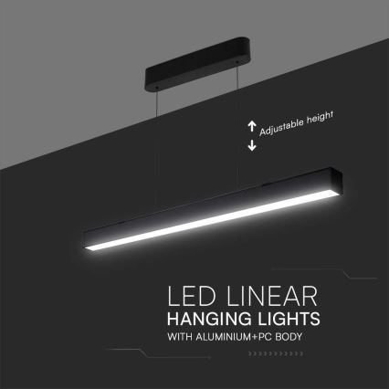 LED Chandelier on a string LED/40W/230V 3000/4000/6400K black