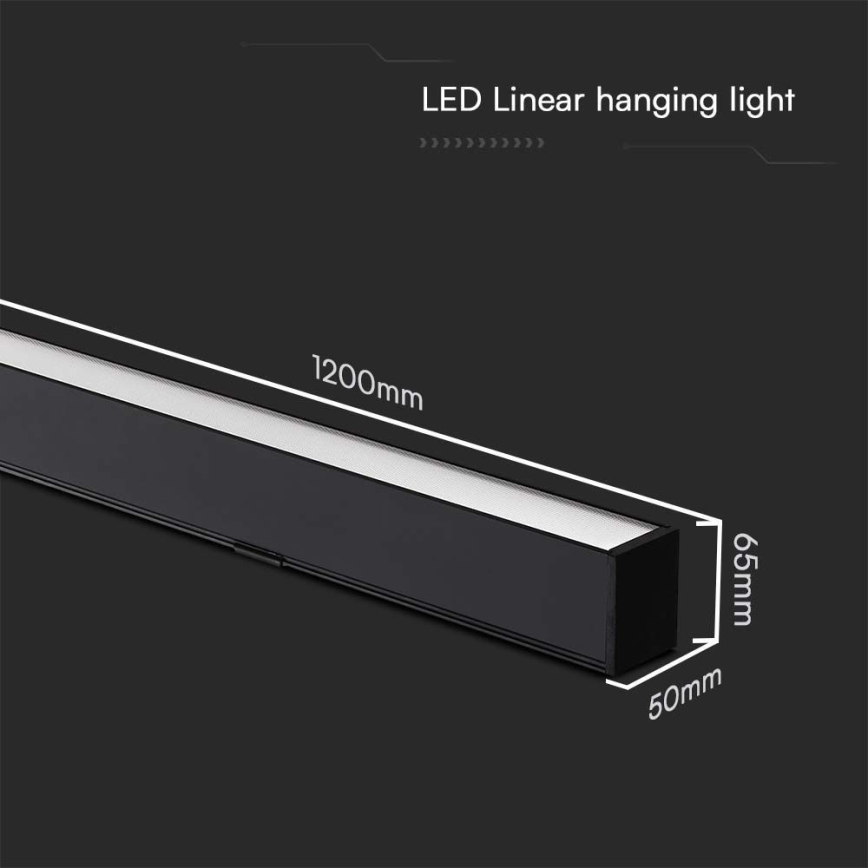 LED Chandelier on a string LED/40W/230V 3000/4000/6400K black