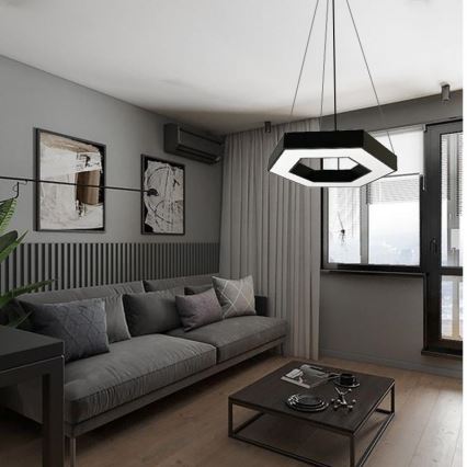 LED Chandelier on a string LED/40W/230V 4000K d. 80 cm