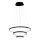 LED Chandelier on a string LED/42W/230V 3000K black