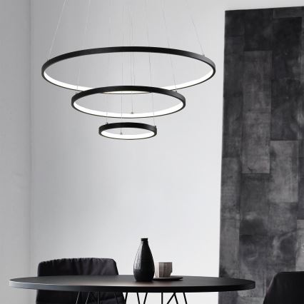 LED Chandelier on a string LED/42W/230V 3000K black
