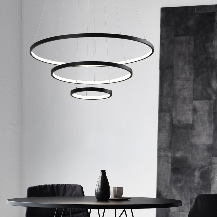 LED Chandelier on a string LED/42W/230V 3000K black