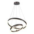 LED Chandelier on a string LED/50W/230V 3000K d. 62 cm brown