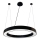 LED Chandelier on a string LED/50W/230V 4000K d. 100 cm black