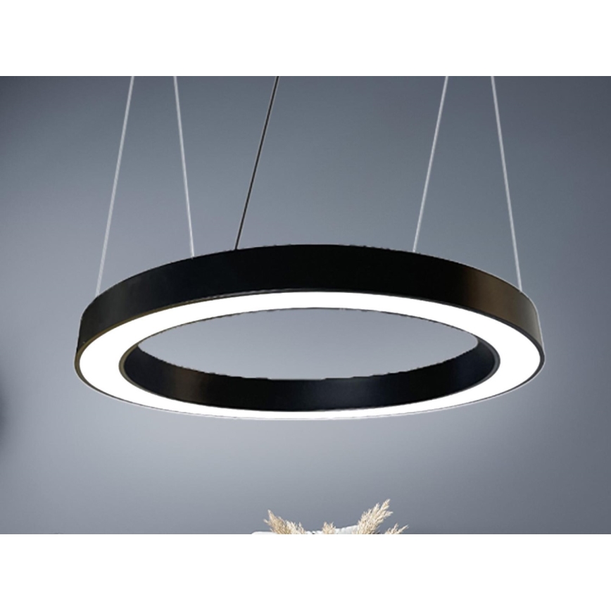 LED Chandelier on a string LED/50W/230V 4000K d. 100 cm black
