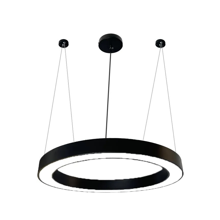 LED Chandelier on a string LED/50W/230V 4000K d. 100 cm black