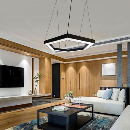 LED Chandelier on a string LED/50W/230V 4000K d. 100 cm