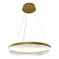 LED Chandelier on a string LED/52W/230V d. 60 cm gold