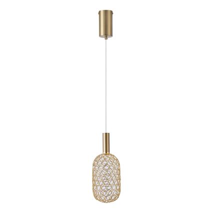 LED Chandelier on a string LED/6,3W/230V 3000K gold d. 20 cm