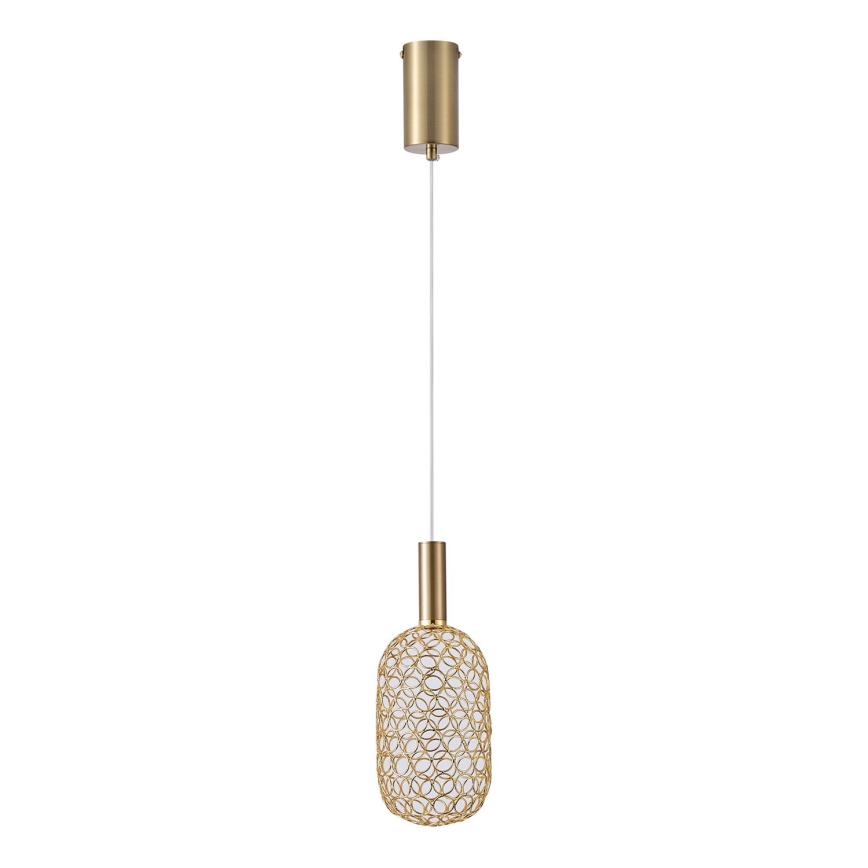 LED Chandelier on a string LED/6,3W/230V 3000K gold d. 20 cm
