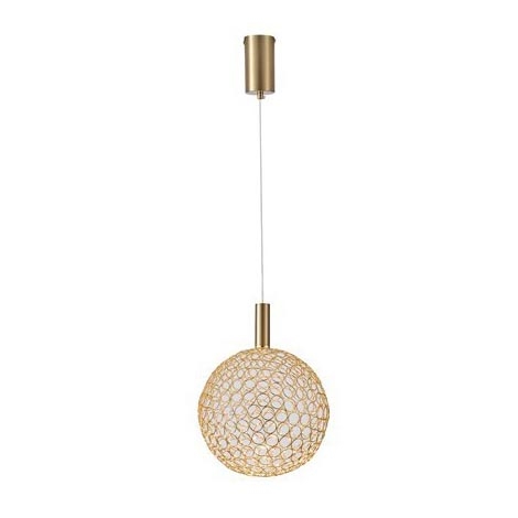 LED Chandelier on a string LED/6,3W/230V 3000K gold d. 25 cm