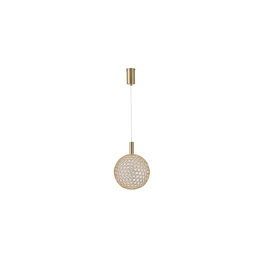 LED Chandelier on a string LED/6,3W/230V 3000K gold d. 25 cm