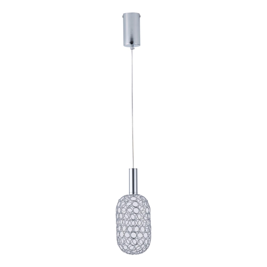 LED Chandelier on a string LED/6,3W/230V 3000K shiny chrome d. 20 cm