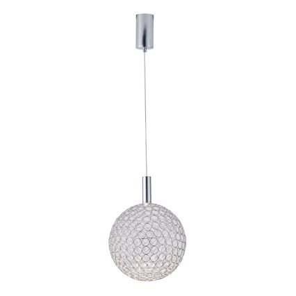 LED Chandelier on a string LED/6,3W/230V 3000K shiny chrome d. 25 cm