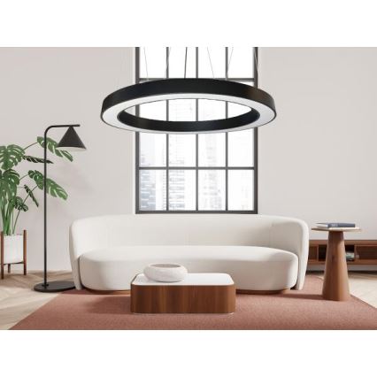 LED Chandelier on a string LED/60W/230V 4000K d. 120 cm black